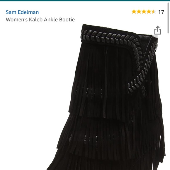 Sam Edelman fringe ankle booties - Picture 3 of 4